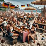 DALL·E 2024-01-04 16.34.01 - A unique and lively scene of a German Traditional Beach Beer Party. The setting is an imaginative combination of a traditional German beer garden an.png